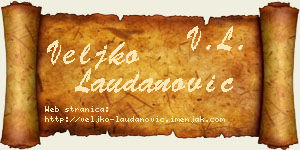 Veljko Laudanović vizit kartica